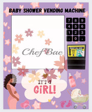 Load image into Gallery viewer, Baby Shower Canva Templates for Vending Machines (10 templates included)